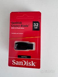 Usb 32 gb sandisk 5 pezzi