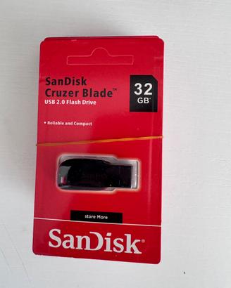Usb 32 gb sandisk 5 pezzi