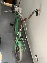 Bicicletta graziella pieghevole verde
