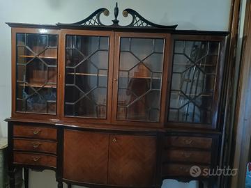 Credenza/libreria/in stile Chippendale, caratteriz