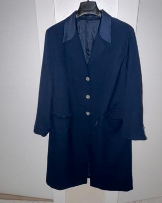 Soprabito donna blu foderato