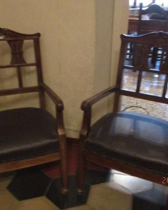 Coppia di poltroncine primi del 900