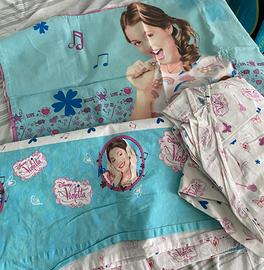 Completo lenzuola letto singolo Violetta