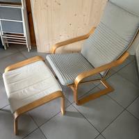 Poltrona e poggiapiedi IKEA