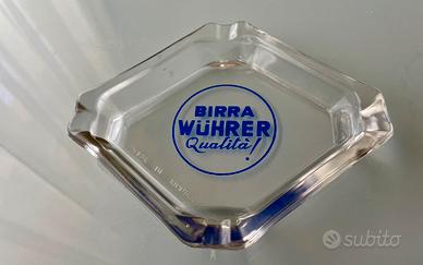 Posacenere pubblicitario vintage birra Würher
