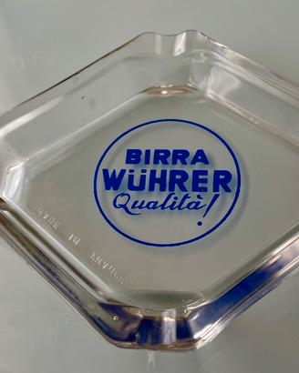 Posacenere pubblicitario vintage birra Würher