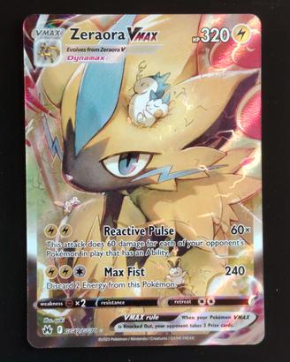 Carta Pokemon Zeraora VMax - CRZ GG42