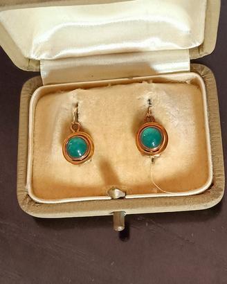 Antichi orecchini in oro a monachella