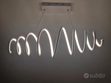 lampadario led a spirale 70 cm nuovo