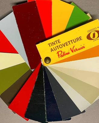 Campionario tinte vernici auto storiche Innocenti 