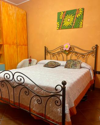 Letto matrimoniale in ferro battuto artigianale