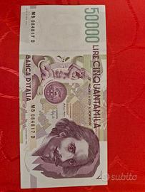banconota da 50000lire Bernini qsp 