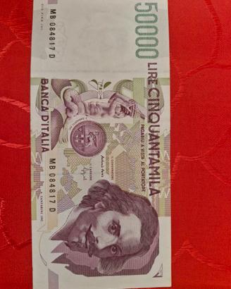 banconota da 50000lire Bernini qsp 