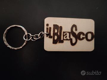 portachiavi Vasco Rossi gadget fan pirografato