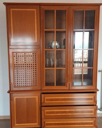 n. 4 mobili in legno intarsiato componibili