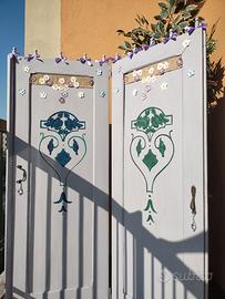 paravento vintage a due ante 