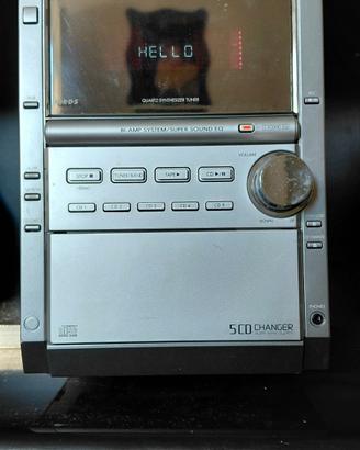 Stereo Panasonic SA-PM18 con 5 CD e Cassette 