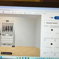 armadio tavolo e sedie