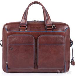 Borsa cartella Piquadro Blu Square. PC 15.6".