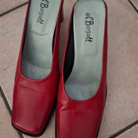 Sandalo rosso in pelle n.40