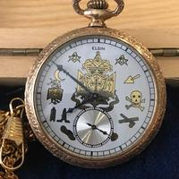 orologio da taschino ELGIN quadrante massonico