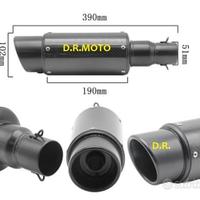 SCARICO TERMINALE UNIVERSALE scarico VERO FIBRA CA