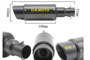 SCARICO TERMINALE UNIVERSALE scarico VERO FIBRA CA