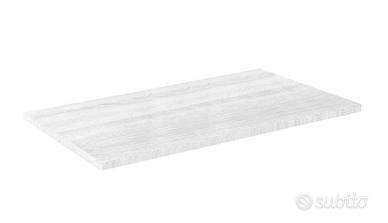 Mensolone dolomite in legno bianco 120x3,8x50 cm (