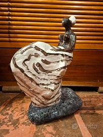 ceramica policroma firmata 