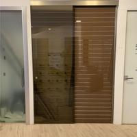 Porta Scorrevole doppia in vetro esterno muro