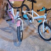 2 biciclette per bambino e bambina