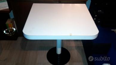 Tavolo monogamba bianco