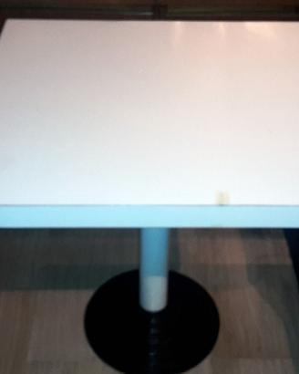 Tavolo monogamba bianco