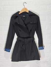 Trench Diesel nero donna con cintura Taglia S