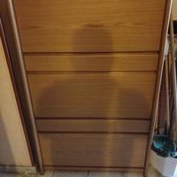 scarpiera in legno spesso canguro 