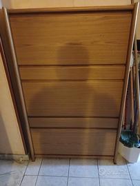 scarpiera in legno spesso canguro 