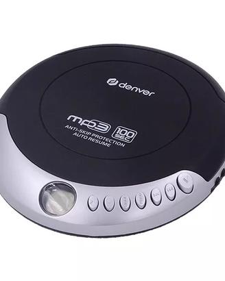 Denver DMP-391 Lettore CD portatile Nero, Grigio D