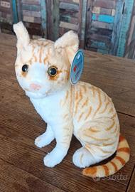 Peluche Gatto tigrato realistico souvenir  Grecia 