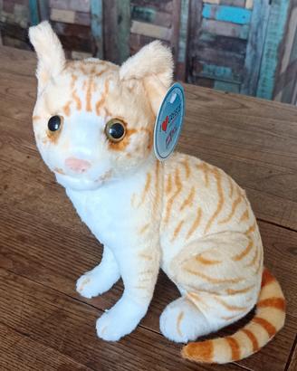Peluche Gatto tigrato realistico souvenir  Grecia 