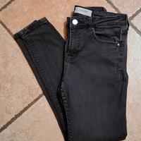 pantaloni jeans donna Zara skinny neri XXS o 36