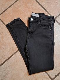 pantaloni jeans donna Zara skinny neri XXS o 36