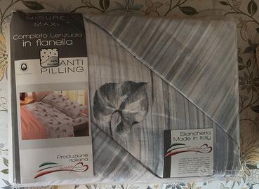 Lenzuola di flanella matrimoniali nuove