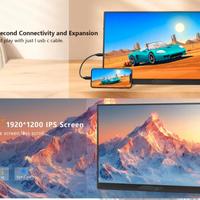 Monitor portatile 16" schermo gaming 120Hz HD+