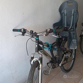 Legnano Climber MTB nera, seggiolino bimbo