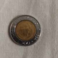 moneta da Lire 500 LUCA PACIOLI