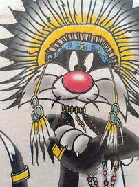 T-shirt vintage Looney Tunes '90.Nos sigillata