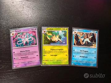 Lotto carte Pokemon promo evoluzioni prismatiche 1