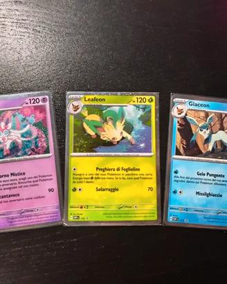 Lotto carte Pokemon promo evoluzioni prismatiche 1