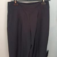 pantaloni neri a palazzo donna 
