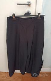 pantaloni neri a palazzo donna 